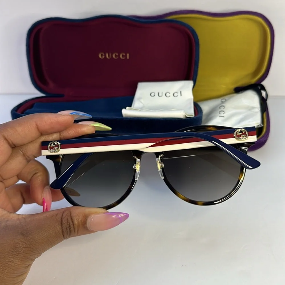 New Authentic Gucci GG0416SK00355 GG0416SK Ladies Sunglasses